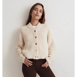 Madewell Bomber Cardigan Sweater Sweater NWT Size XXS